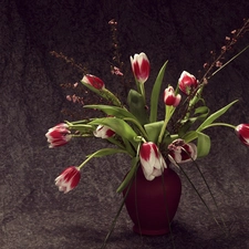 adoption, Vase, Tulips