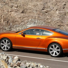 rocks, Bentley Continental, @
