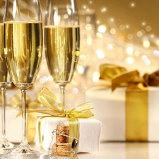 champagne glass, gifts