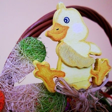 Ducky, decoration, Colourfull Flowers