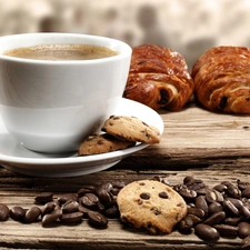 coffee, cookies, Cup, grains