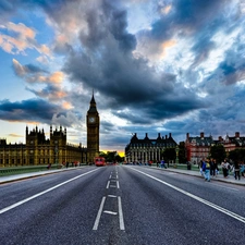 Street, London, England, panorama