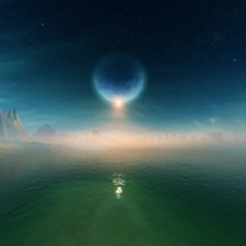 fantastic, water, Planets