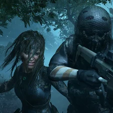 game, Lara Croft, soldier, Shadow of the Tomb Raider