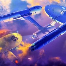 graphics, Enterprise, spaceships