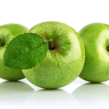 apples, Three, green ones