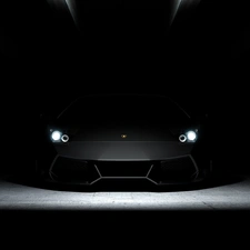 Lamborghini, Night, darkness