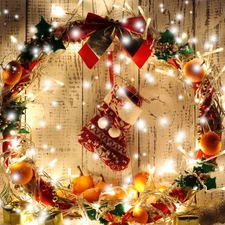 lights, decoration, Christmas