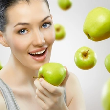 apples, Women, make-up