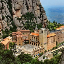 Spain, Mountains, Monastery of Montserrat