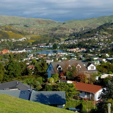 panorama, Whitby, New Zeland, town