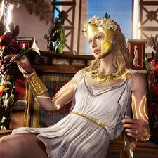game, Assassins Creed Odyssey, Blonde, Flowers, Women