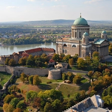 panorama, Esztergom, Hungary