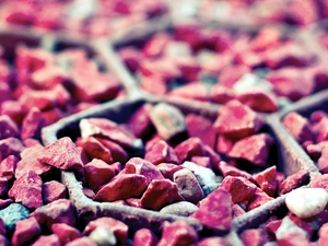 Pink, pebbles