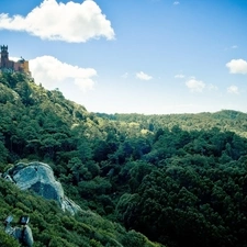 The Hills, Castle, Sky, forest