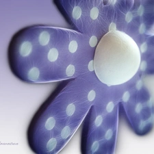Violet, White, Spots, Flower