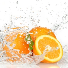 water, orange, pulp