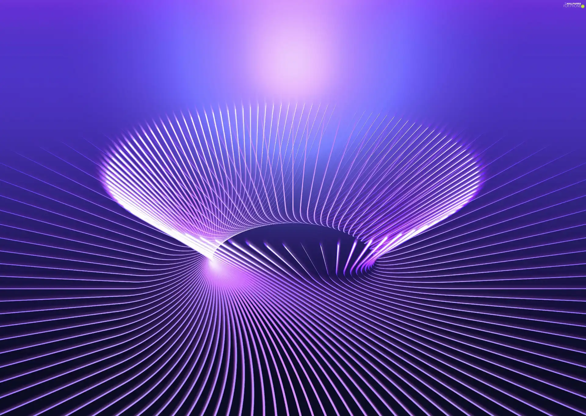 3D, Violet, abstraction
