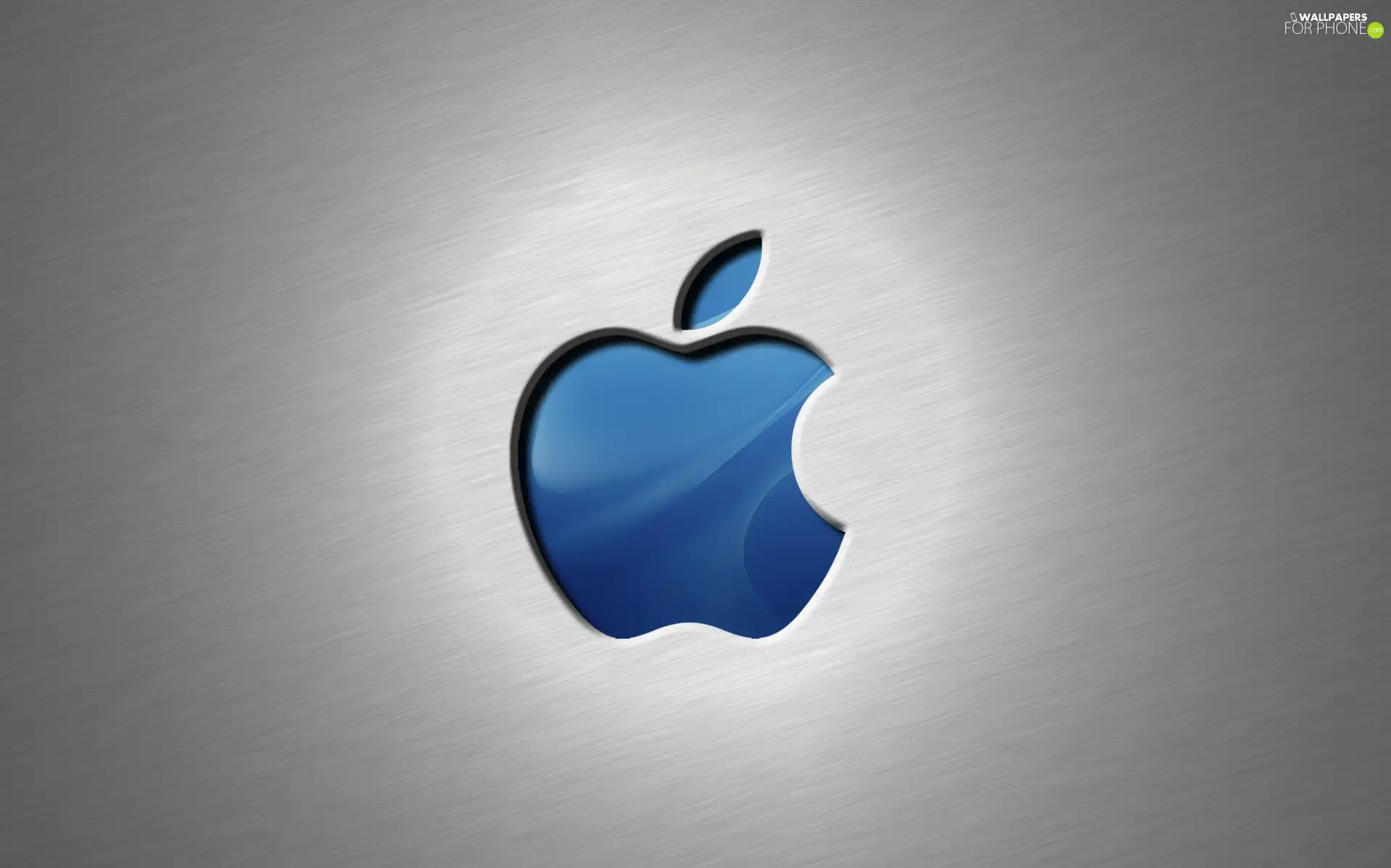 logo, Blue, 3D, Apple