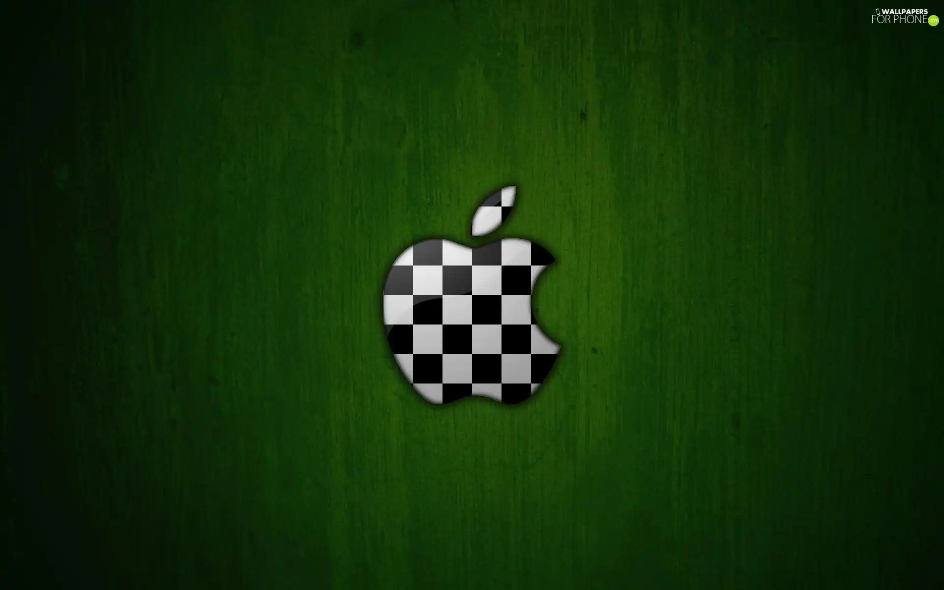 green ones, Checkered, Apple, background