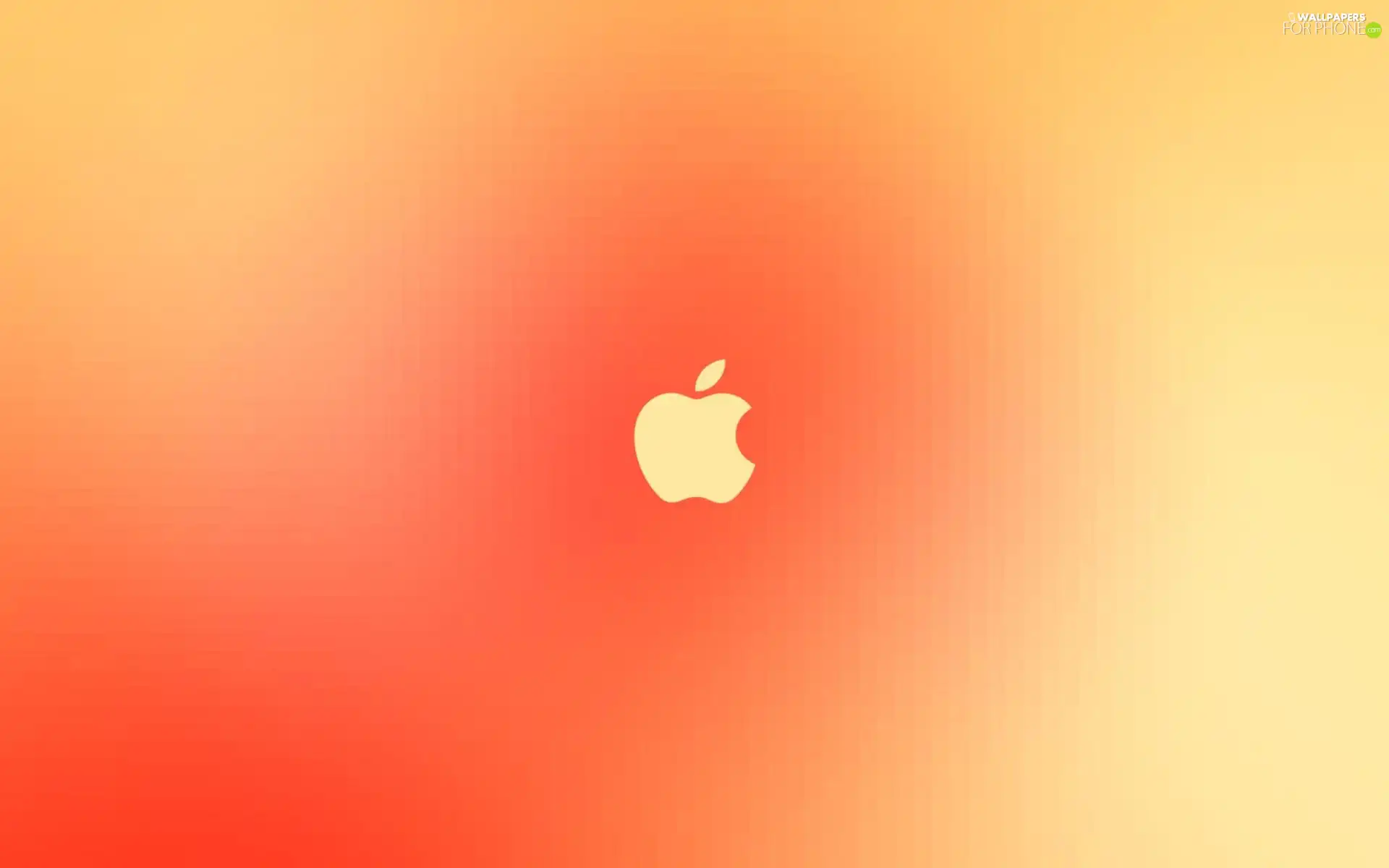 Apple, Yellow, background, orange