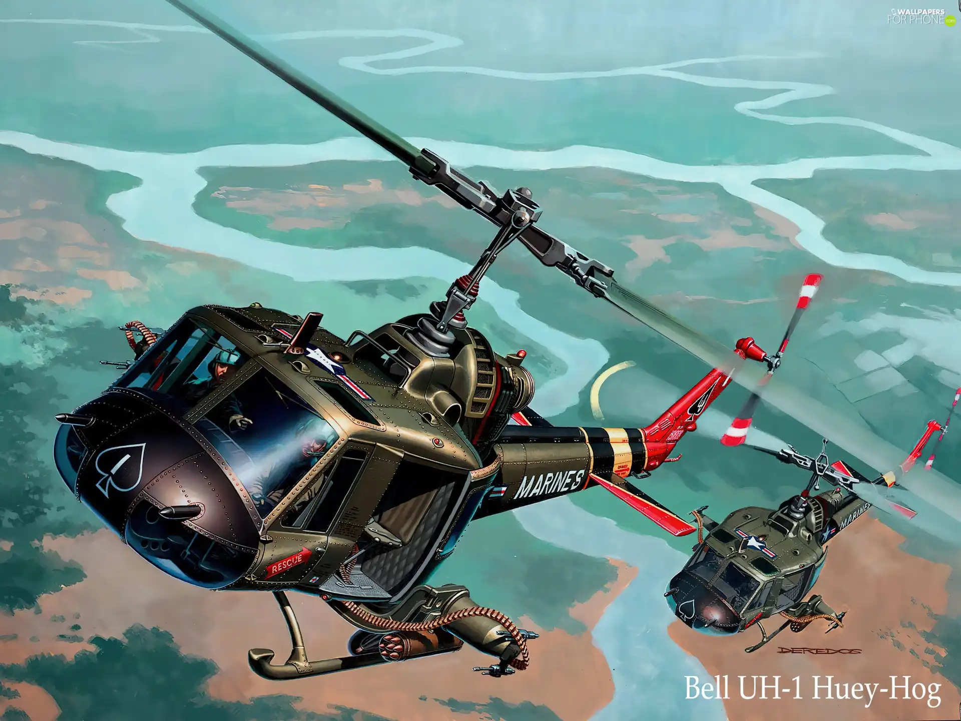 graphics, Bell UH-1 Huey Hog