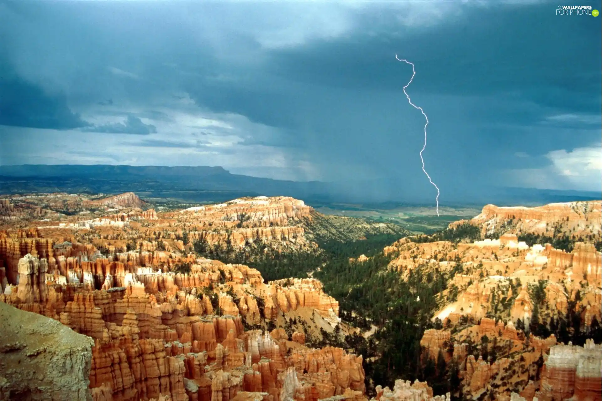 Landscapes, Mountains, canyons, Storms