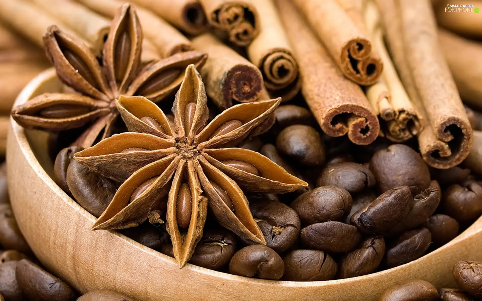 cinnamon, anise, coffee, spice, grains