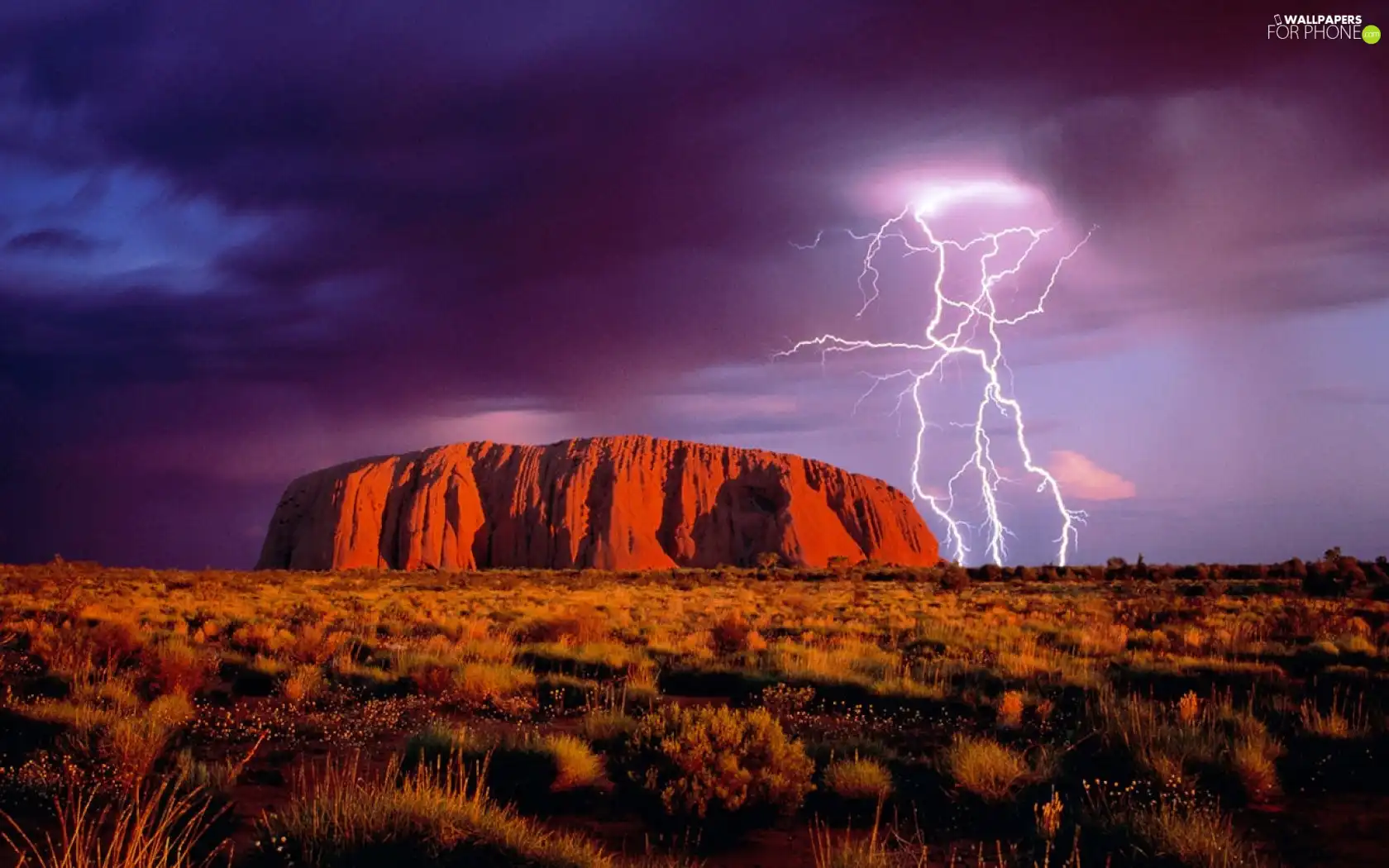 Storm, Rocks, Australia, Desert