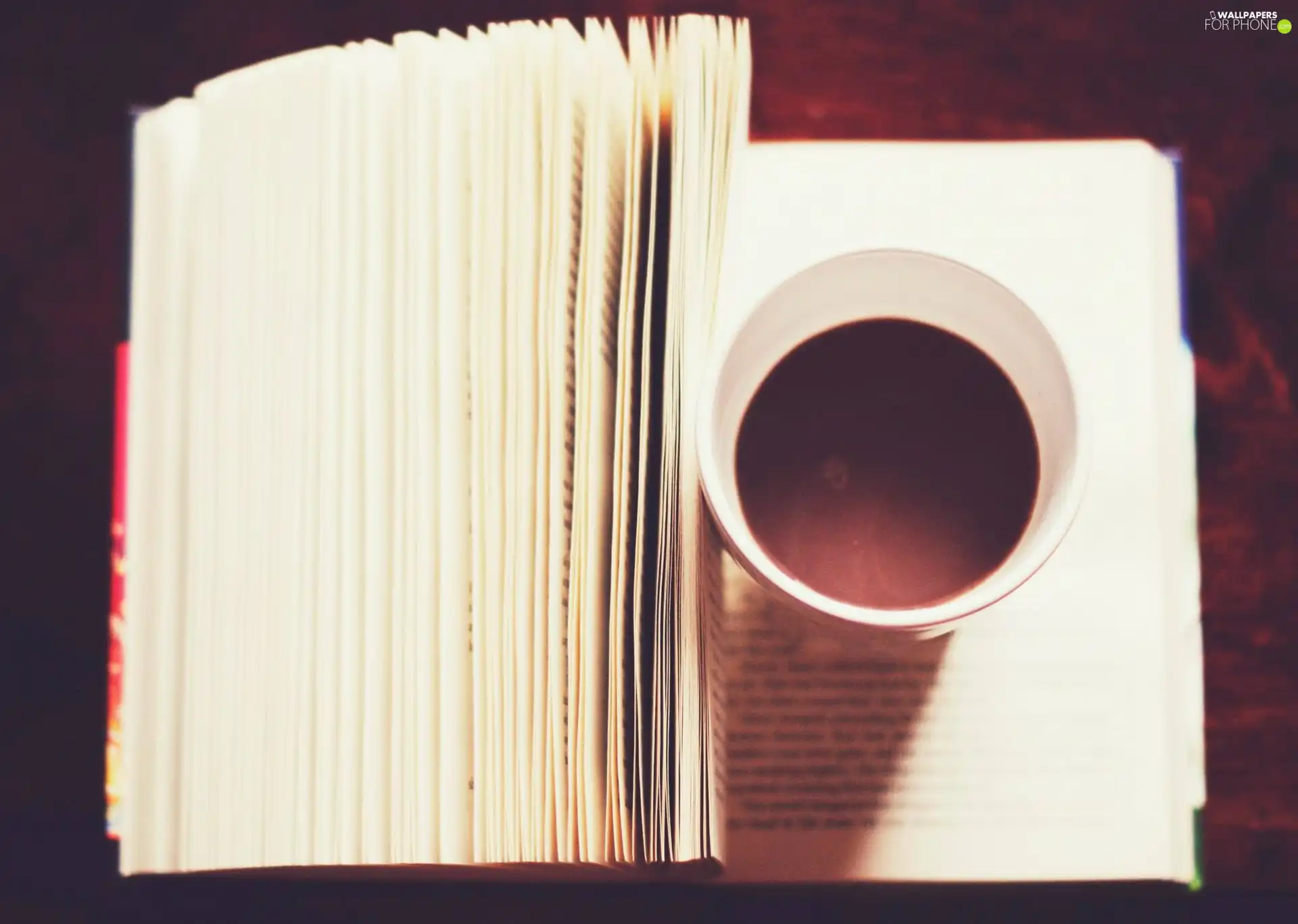 Book, coffee