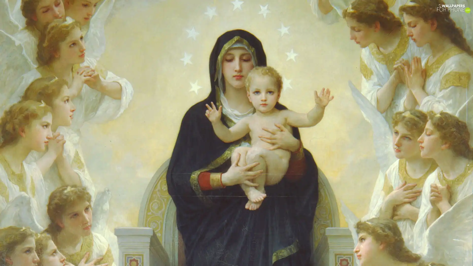 child, mother, copy, Bouguereau, Angels, Divine