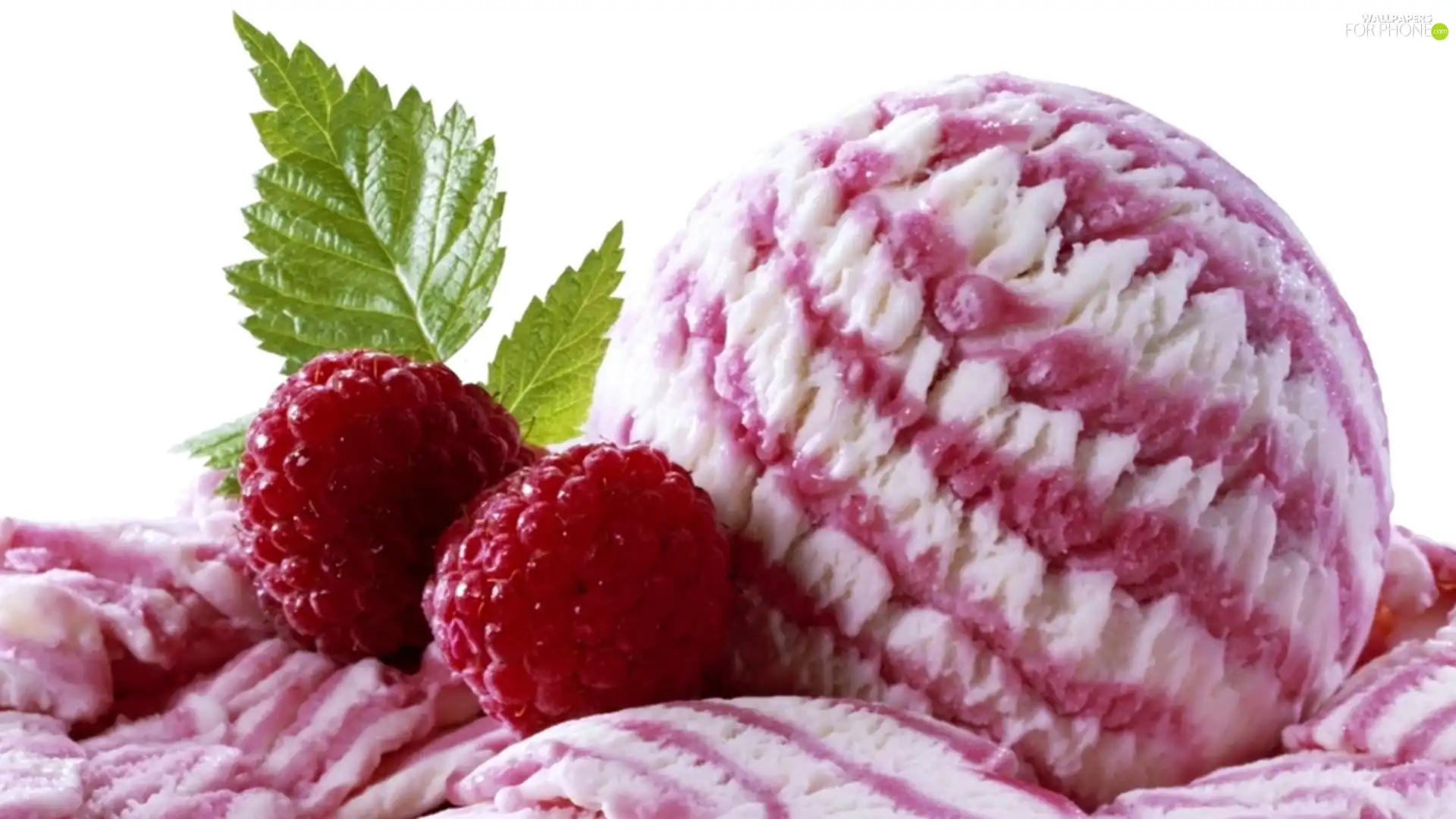 raspberry, ice cream