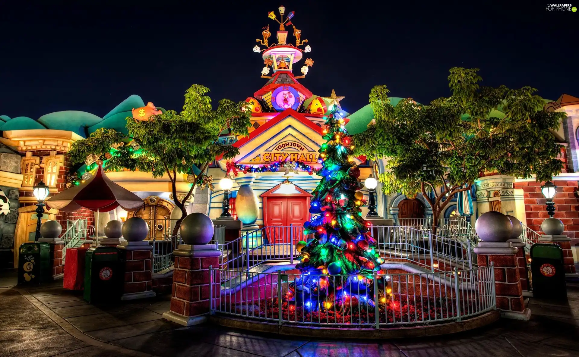 decor, Disneyland, Christmas