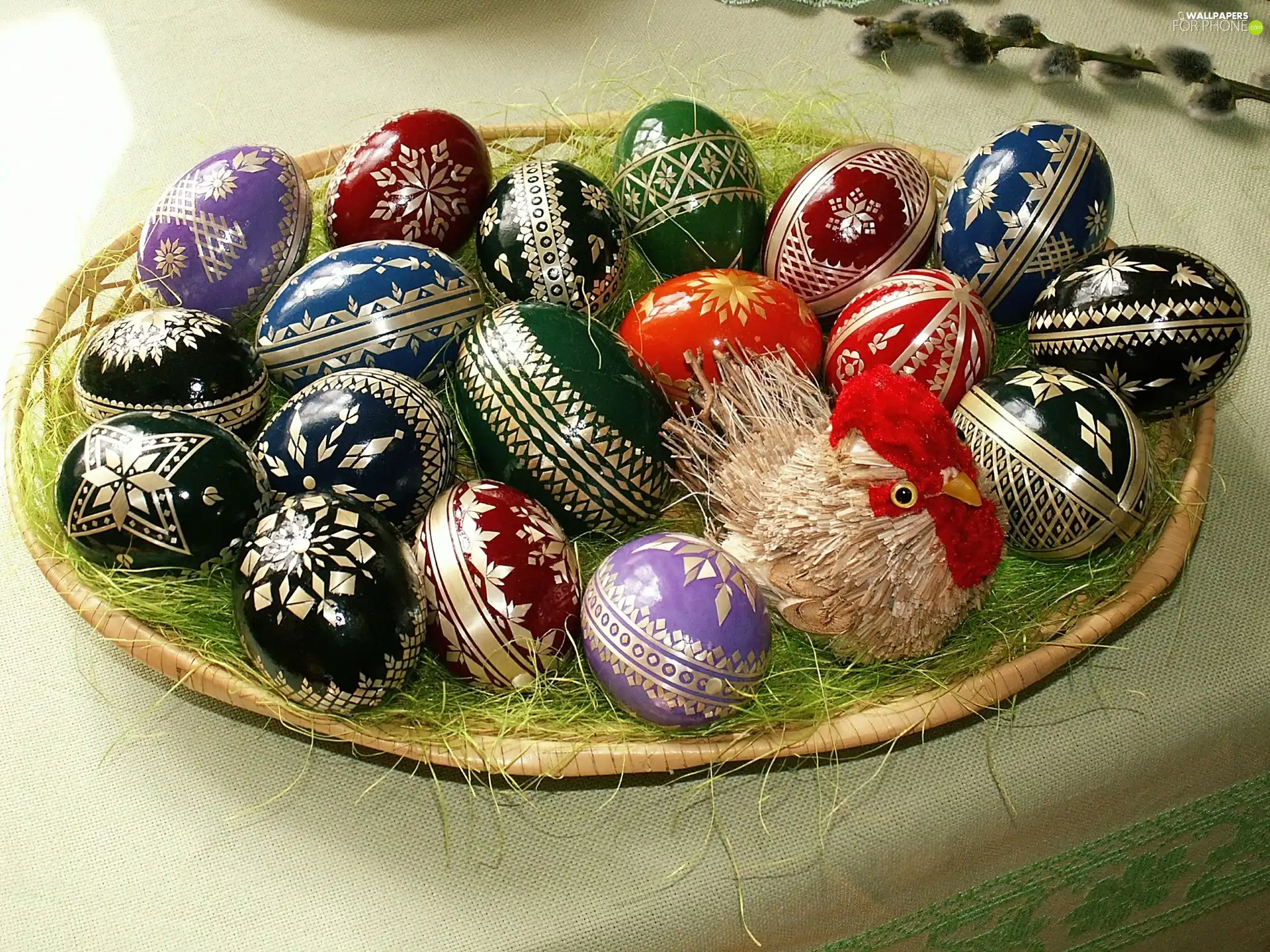 color, Painted eggs, Easter, eggs
