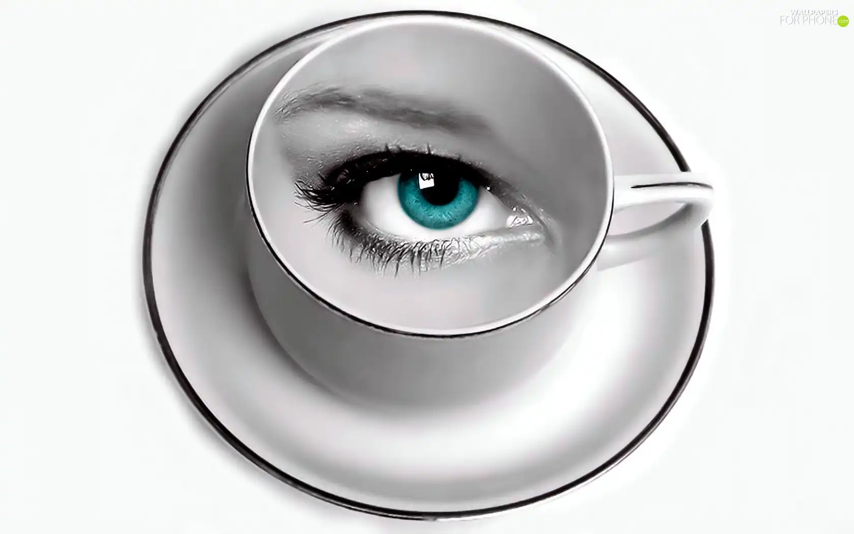 eye, cup, stand