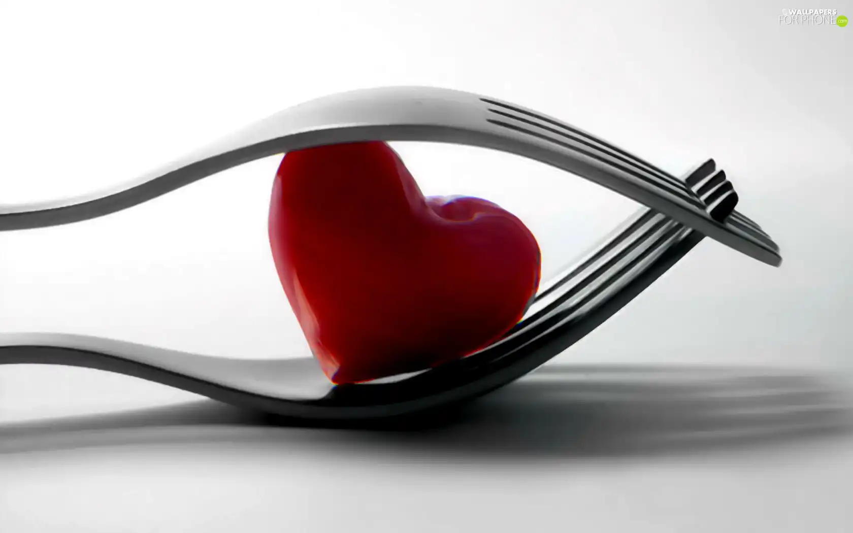 fork, Red, Heart