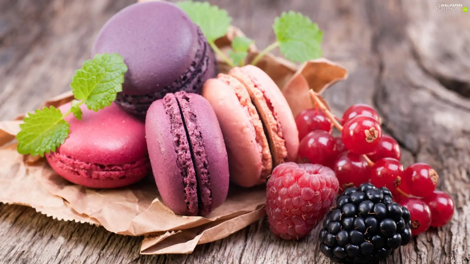 Cookies, Macaroons, Fruits, color
