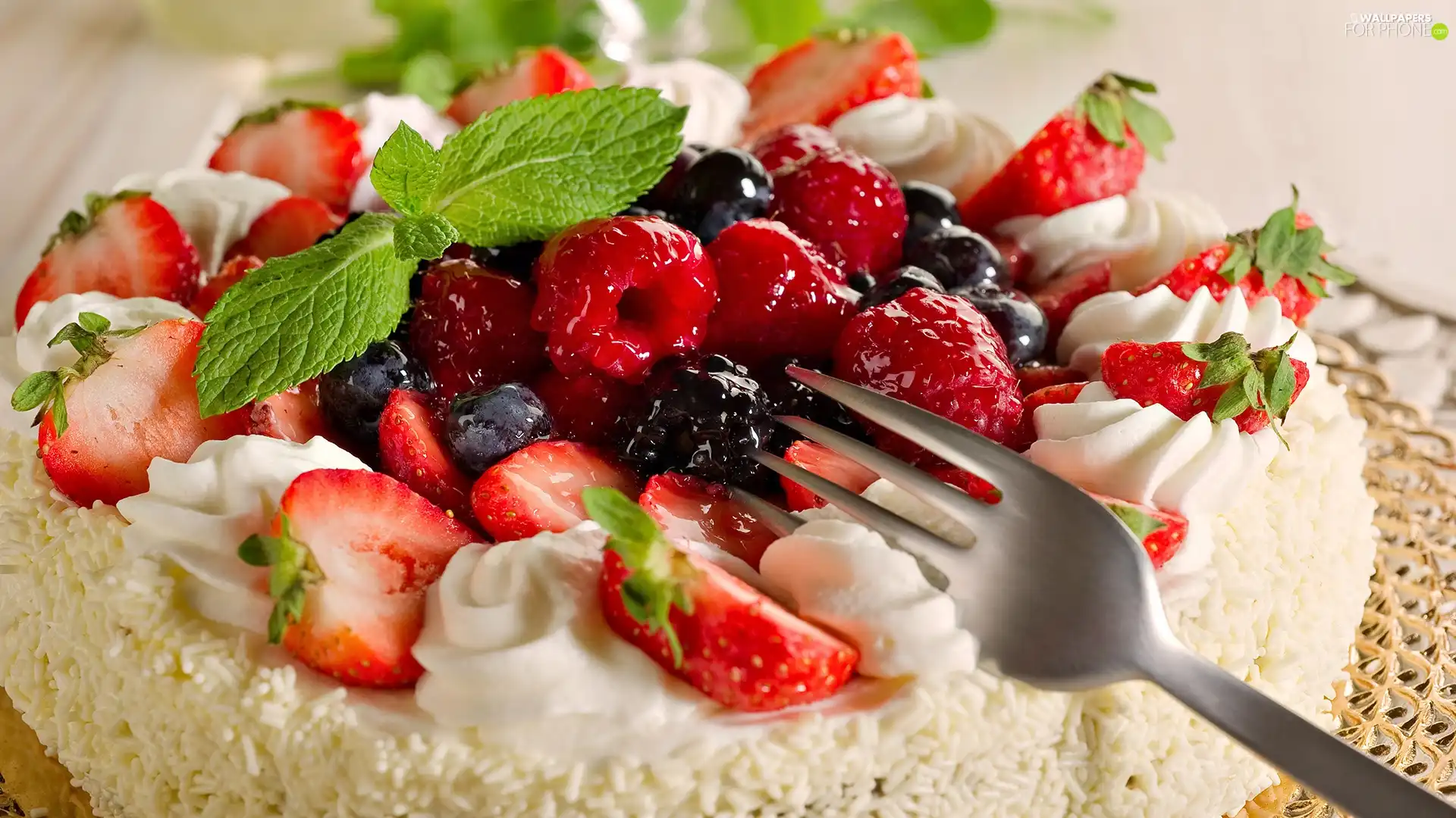 fruity, dessert, Cake