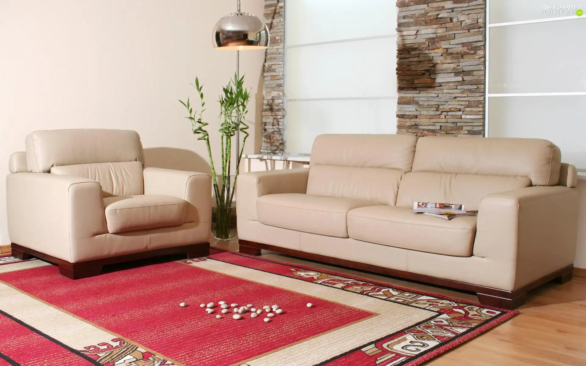 wine glass, Colourfull Flowers, Armchair, carpet, Sofa