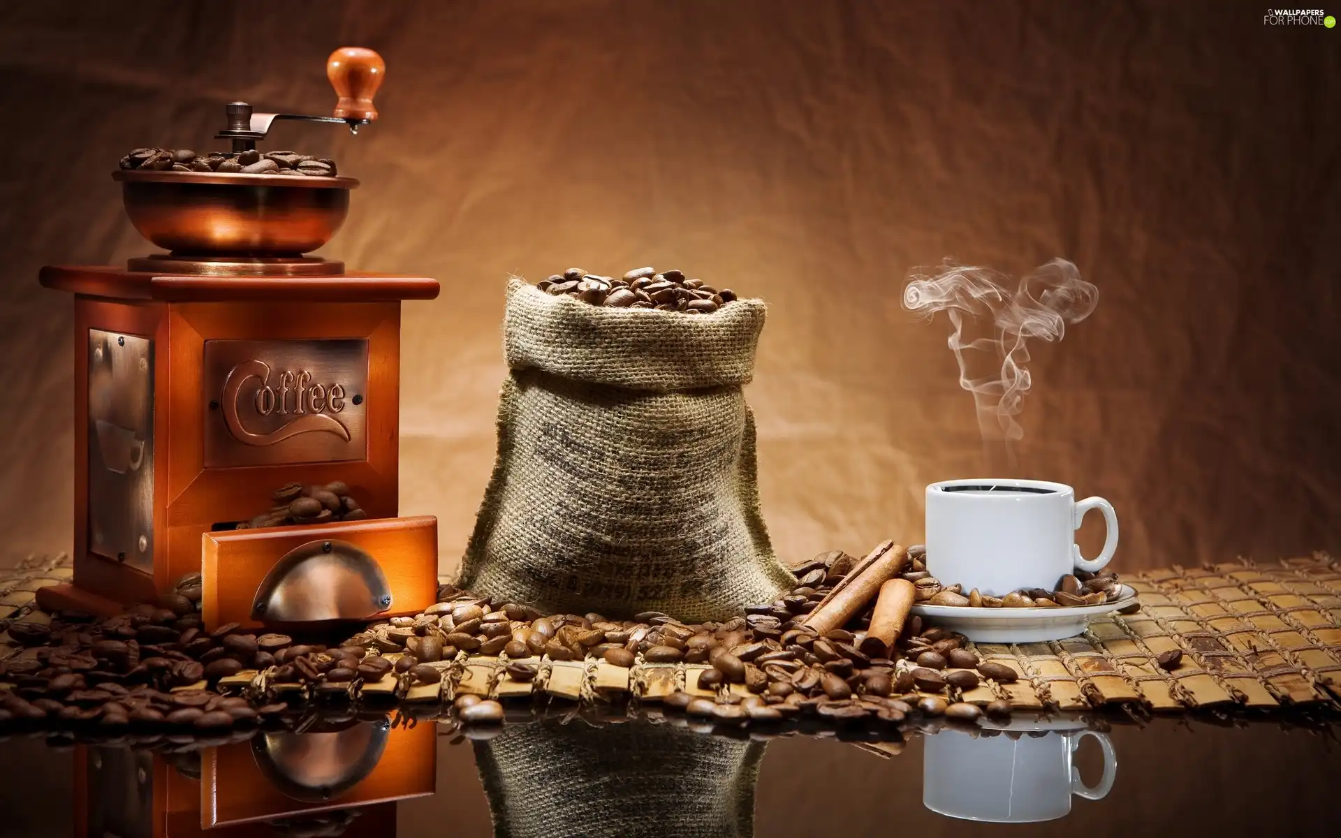 grains, mill, ##, Teacup, coffee