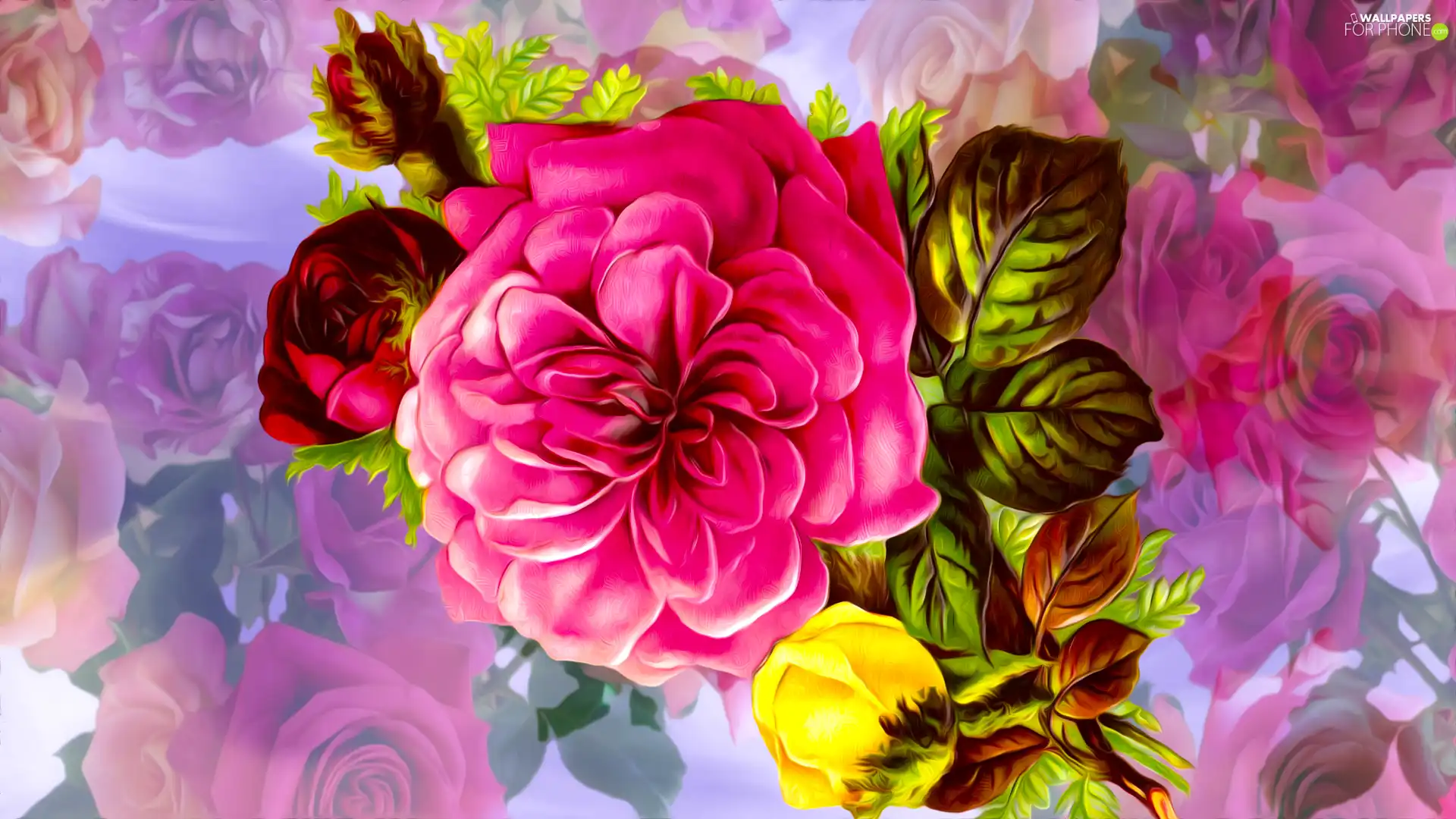 graphics, Flowers, rose