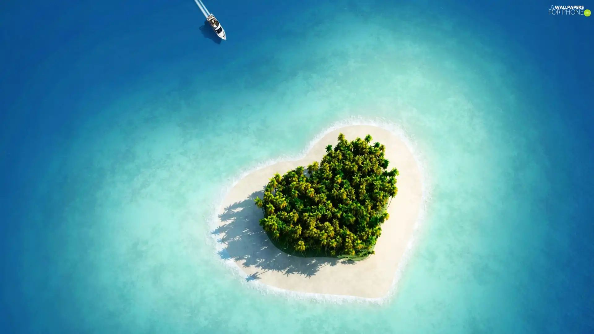 heart, Island, shape