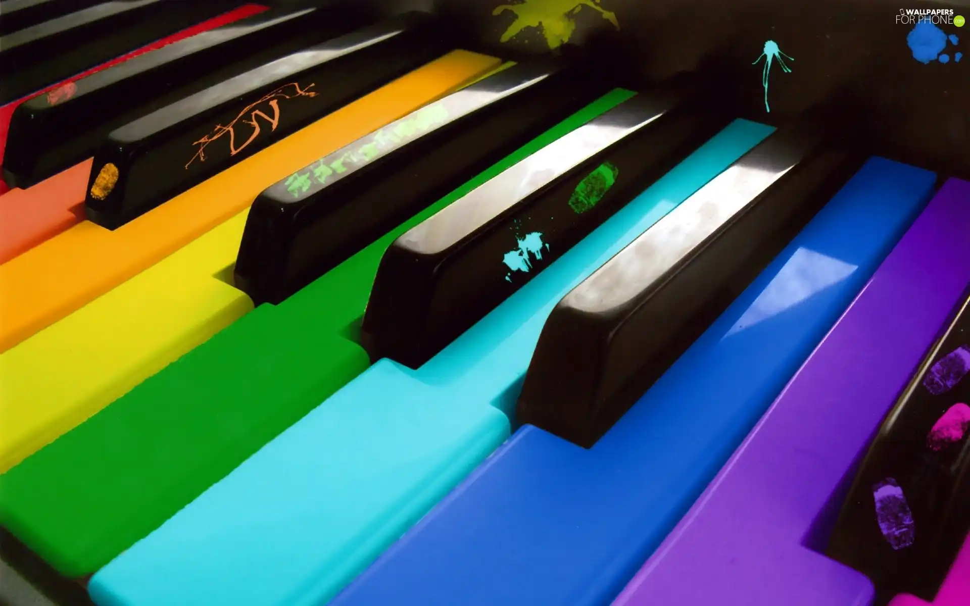 Coloured, keyboard