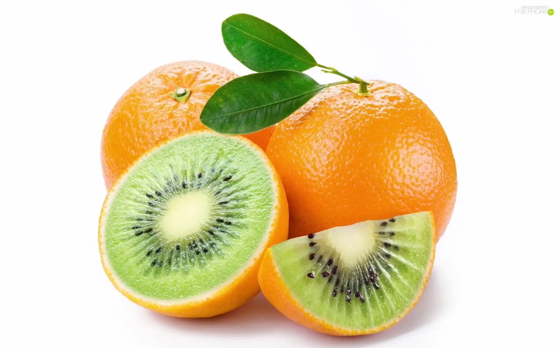 orange, kiwi