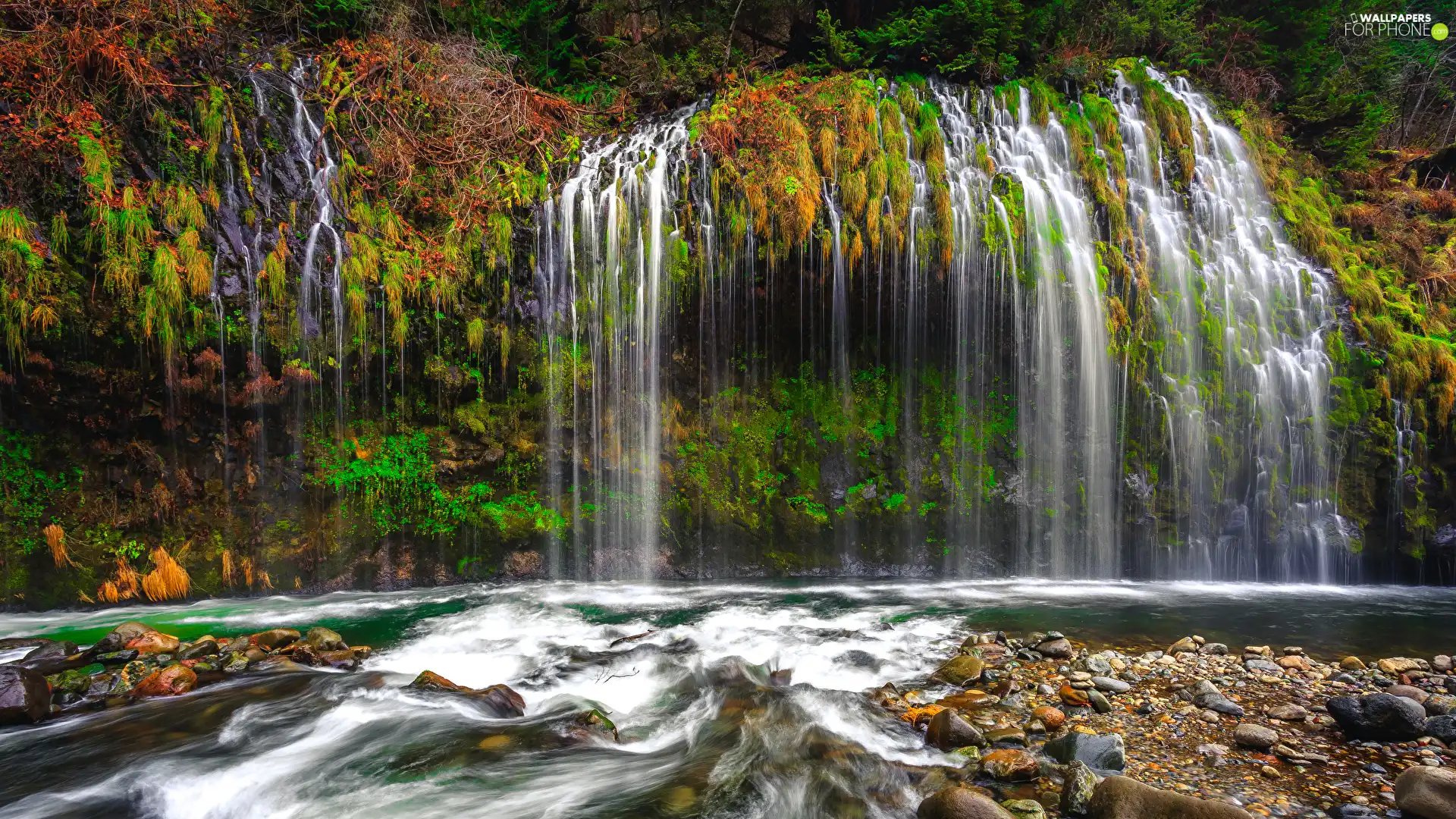 Mossbrae Falls, State of California, The United States, Stones