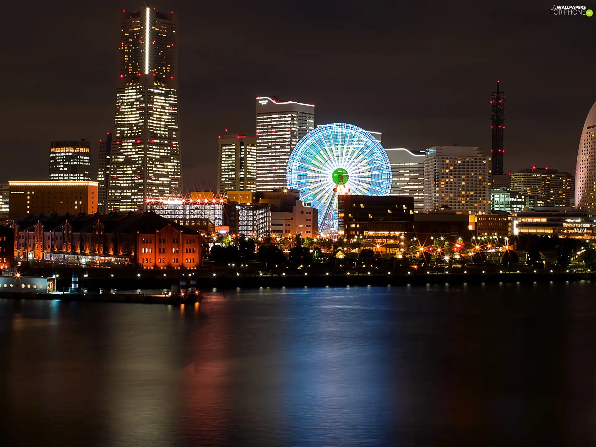 Night, Japan, Yokohama