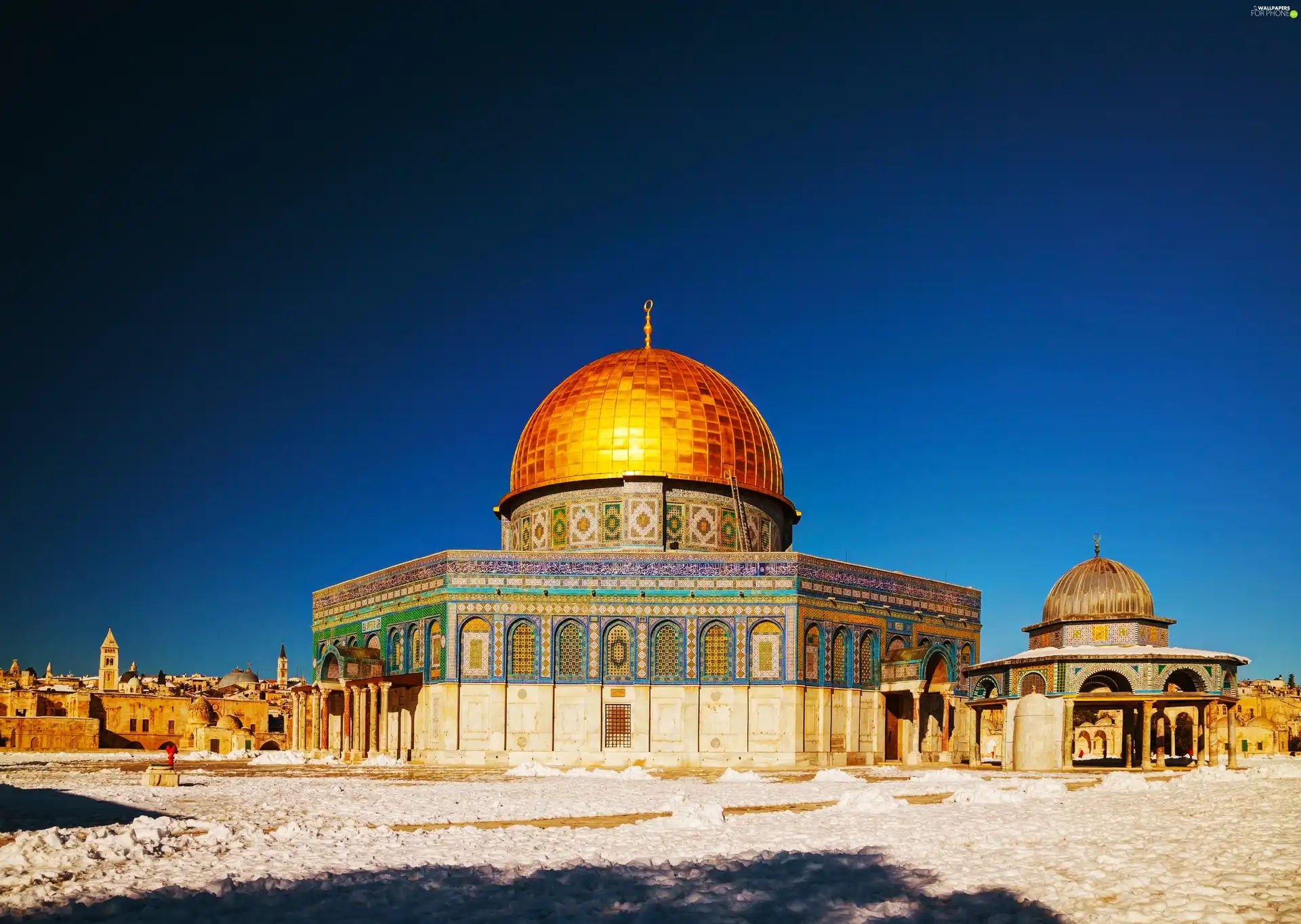 Israel, mosque, Dome of the Rock, Jerusalem