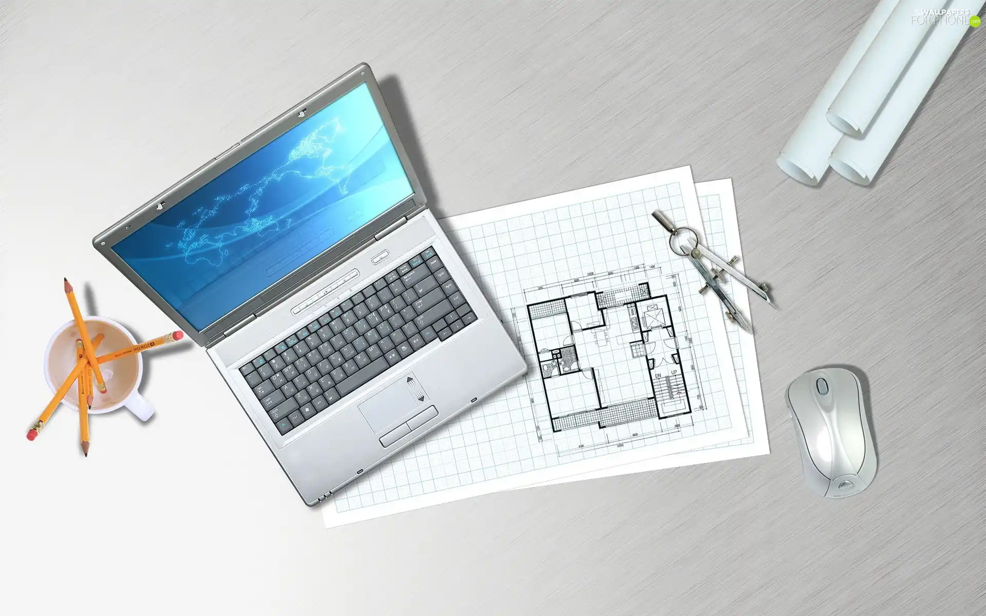 Table, Notebook, Project, Architect