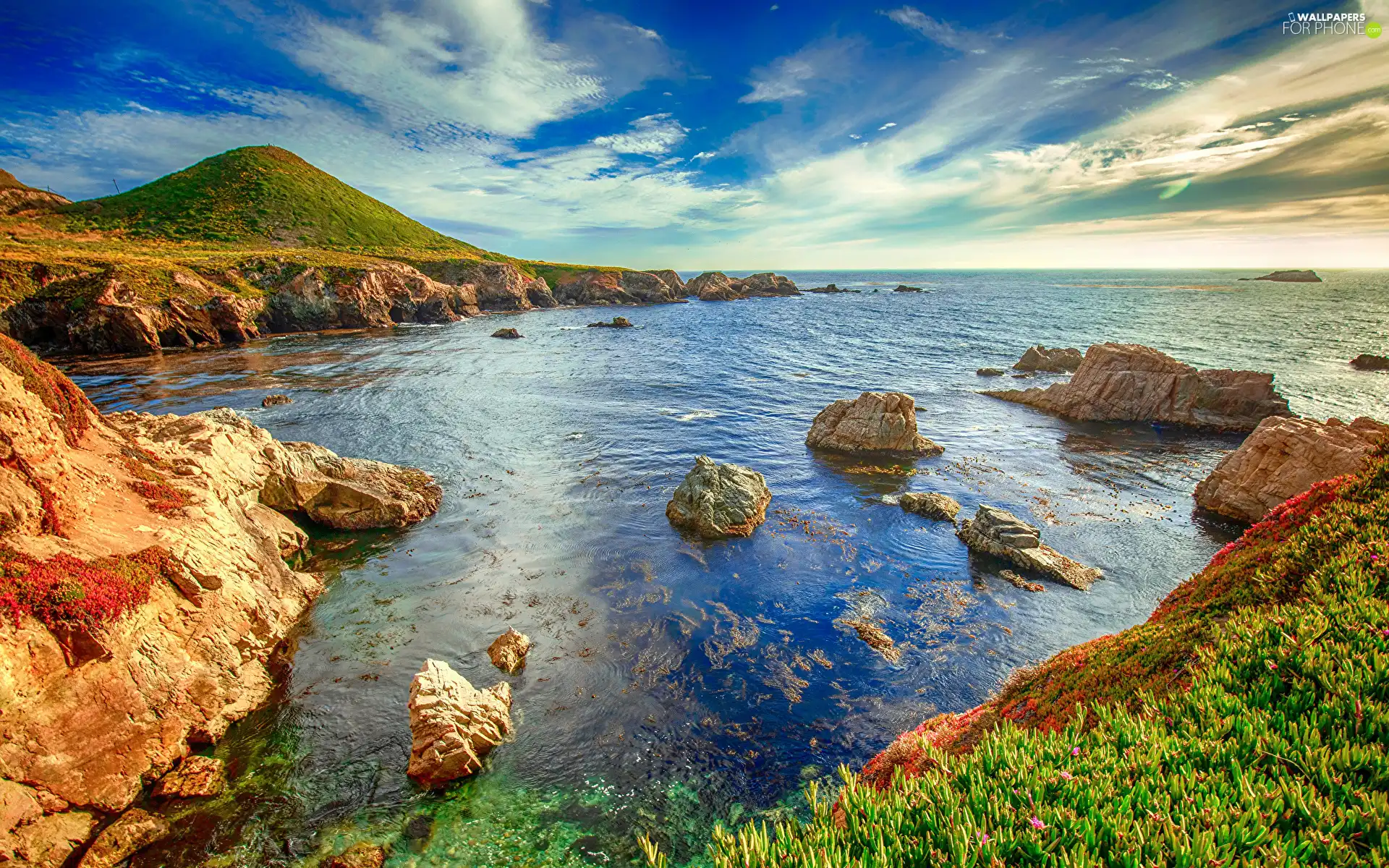 Coast, Stones, sea, rocks