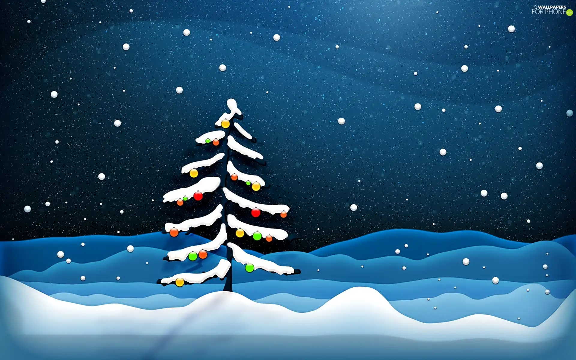 Christmas, graphics, snow, christmas tree